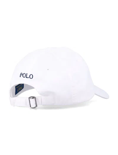 Polo Ralph Lauren Logo Embroidered Baseball Cap In White