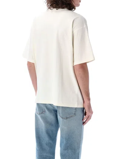Diesel T-shirt With Distressed Flock Print In White