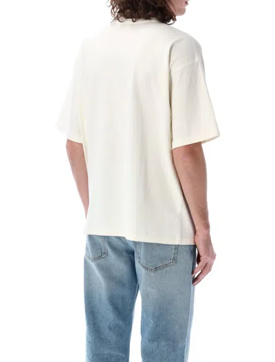 Diesel T-shirt With Distressed Flock Print In White