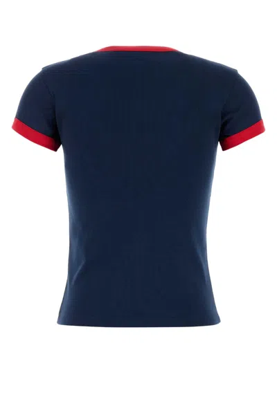 Valentino Garavani Navy Blue Cotton T Shirt