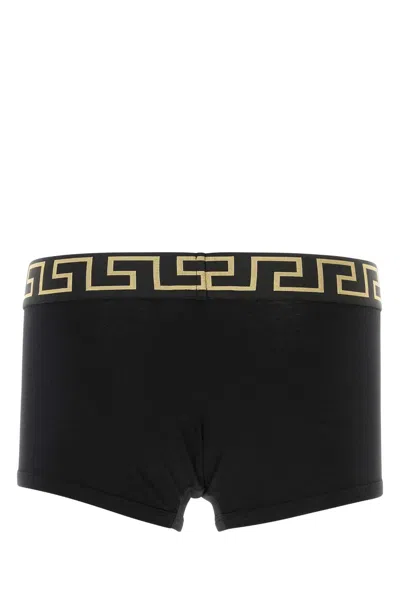 Versace Underpants Low Rise Trunk Stretch Bio Cotton Jers In Multi