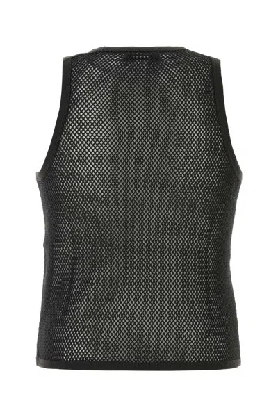 Gimaguas Black Mesh Mateo Tank Top In Black