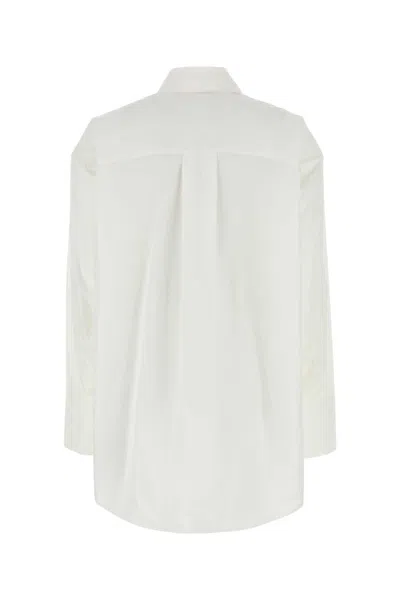 Loewe Oversize Poplin Shirt Cuffed Sleeves In Multi