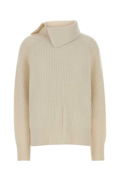 Loulou De Saison Ivory Cashmere Cecil Sweater In Multi