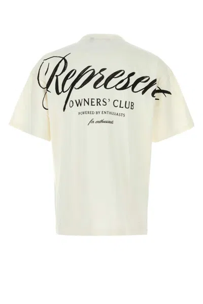 Represent Graphic Print Crew Neck T-shirt In White
