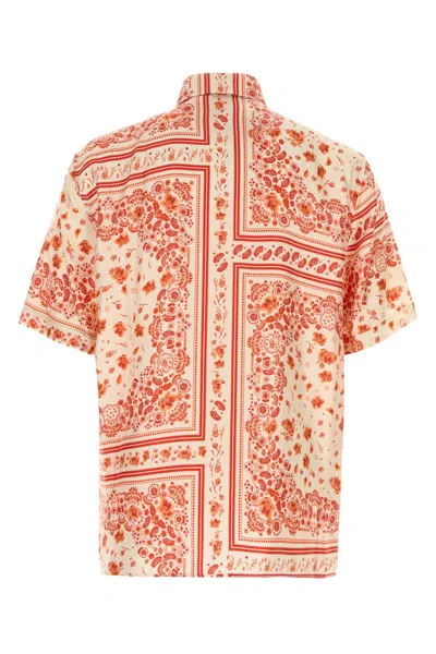 Fendi F.r.s For Restless Sleepers Printed Silk Shirt In Multi
