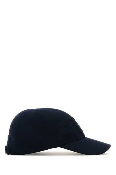 Prada Drill Baseball Cap In Blue