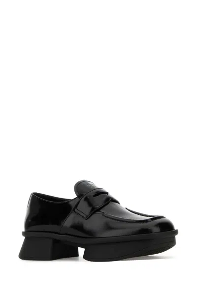 Prada Re-edition 1999 Equal Platform Penny Loafer In Black