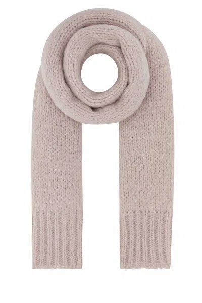 Jil Sander Pastel Pink Mohair Blend Scarf In Pink