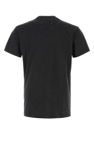 Maison Margiela Overdyed Cotton I M A Fan T-shirt In Black