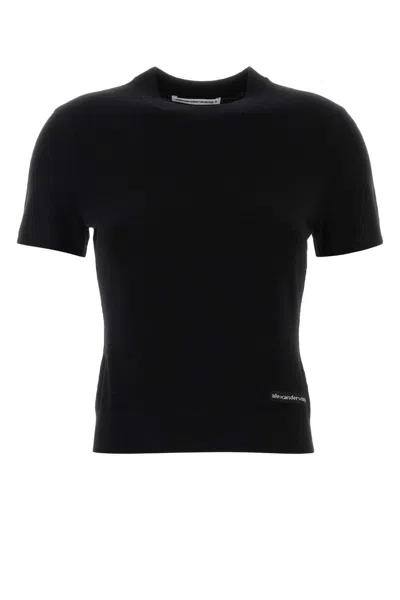 Alexander Wang T T By Alexander Wang Charcoal Wool Sweater In Black