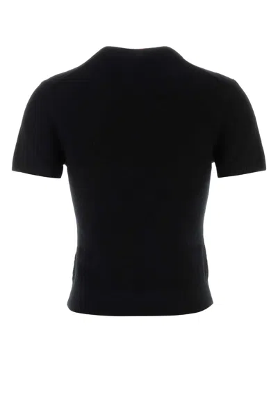 Alexander Wang T T By Alexander Wang Charcoal Wool Sweater In Black