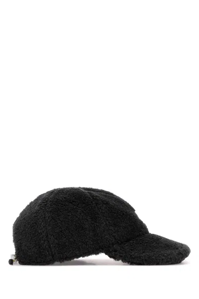 Miu Miu Charcoal Pile Baseball Cap In Gray