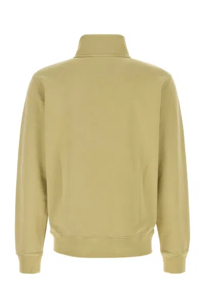 Maison Kitsuné Maison Kitsune Sage Green Cotton Sweatshirt In Brown