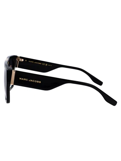 Marc Jacobs Black Acetate Sunglasses In Black