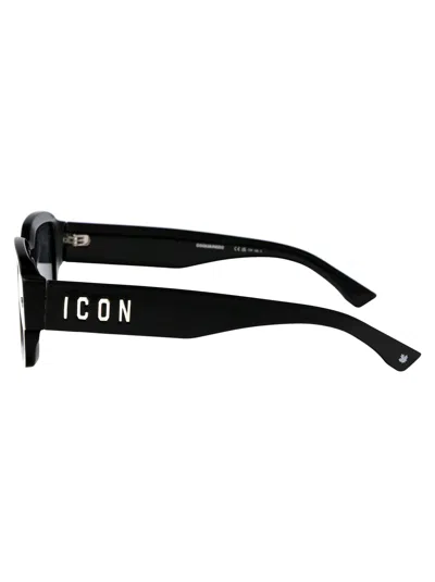 Dsquared2 Black Acetate Sunglasses In Black