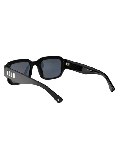 Dsquared2 Black Acetate Sunglasses In Black
