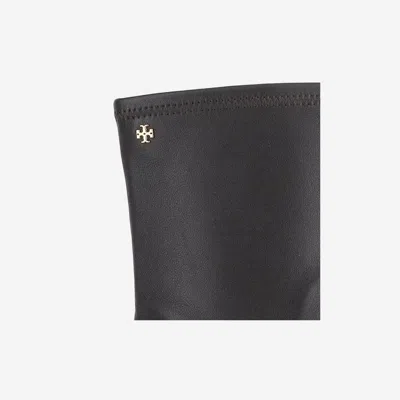 Tory Burch Leather Ankle Boots In Black