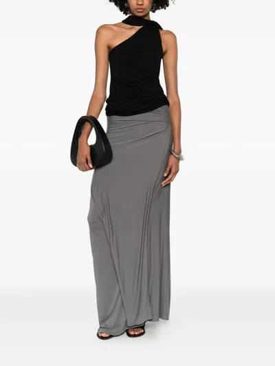 Entire Studios Sleeveless Dalters Top Soot Clothing In Black