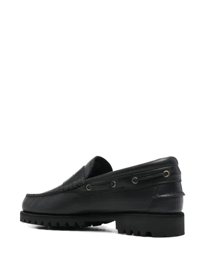 Sebago Acadia Loafers In Leather In Black