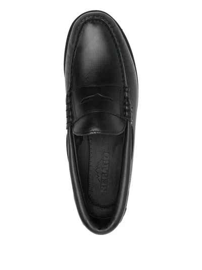 Sebago Acadia Loafers In Leather In Black