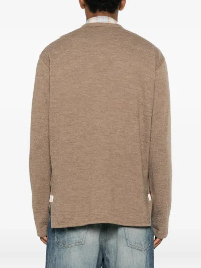 Junya Watanabe Round-neck T-shirt In Brown