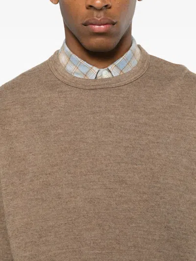 Junya Watanabe Round-neck T-shirt In Brown