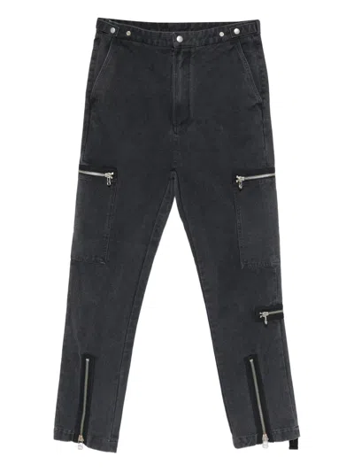 Oamc Peacemaker Flight Pant Zip Pocket Trousers In Black