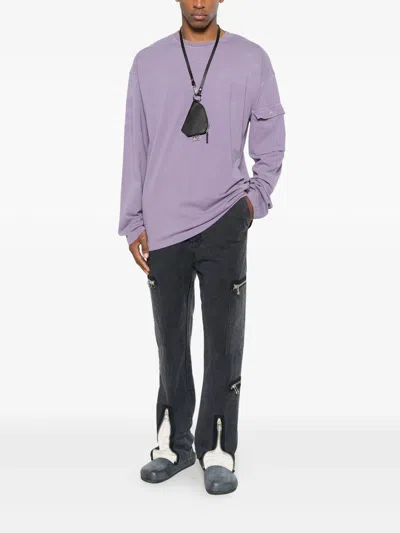 Oamc Peacemaker Flight Pant Zip Pocket Trousers In Black