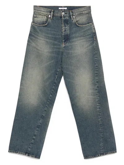 Sunflower Loose Fit Vintage-washed Organic Denim Jeans In Blue