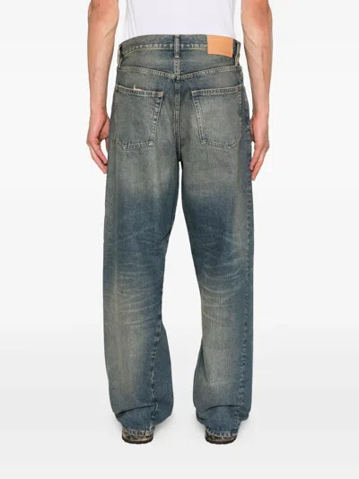 Sunflower Loose Fit Vintage-washed Organic Denim Jeans In Blue