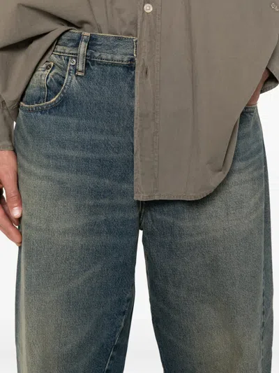 Sunflower Loose Fit Vintage-washed Organic Denim Jeans In Blue