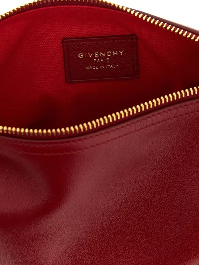 Givenchy Mini Voyou Buckle-detail Leather Tote Bag In Red