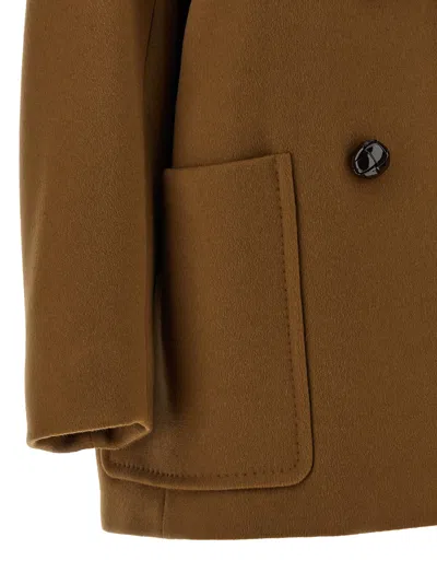 Max Mara 'mario' Coat In Brown