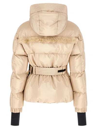 Moncler Mondim Puffer Jackets Gold In Neutral