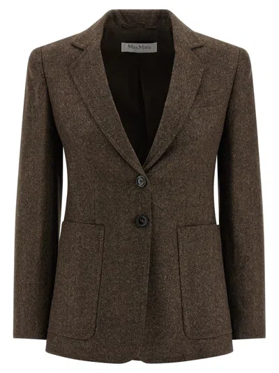 Max Mara 'bermuda1234' Blazer In Brown