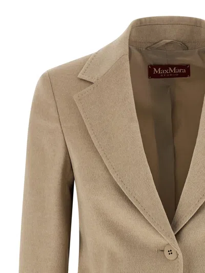 Max Mara Folgore Blazer In Neutral