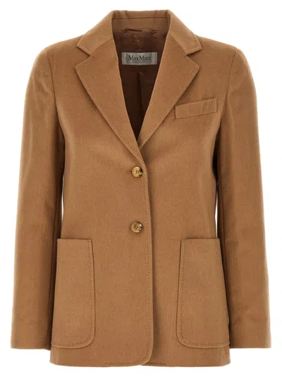 Max Mara 'belluno' Blazer In Brown