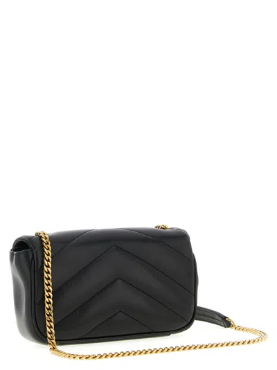 Saint Laurent 'loulou' Mini Crossbody Bag In Black