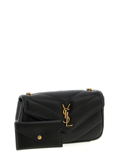 Saint Laurent 'loulou' Mini Crossbody Bag In Black