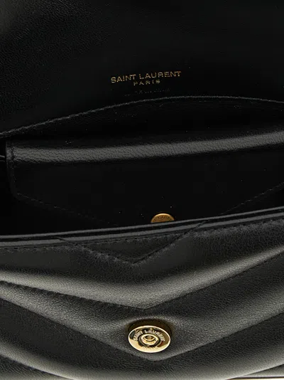 Saint Laurent 'loulou' Mini Crossbody Bag In Black