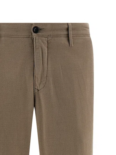 Incotex Honeycomb Slim-fit Pants In Sand