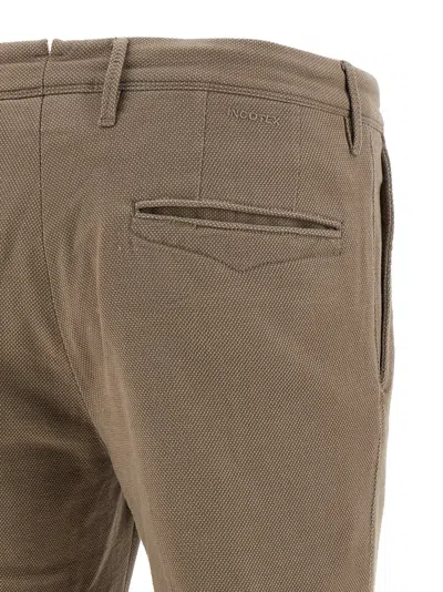 Incotex Honeycomb Slim-fit Pants In Sand