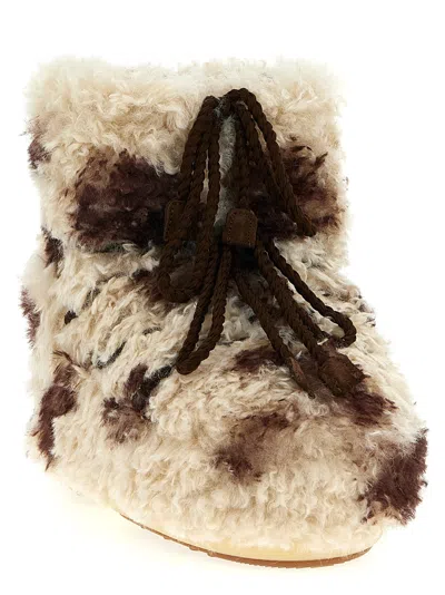 Moon Boot 'icon Low Curly Light' Ankle Boots In Multi