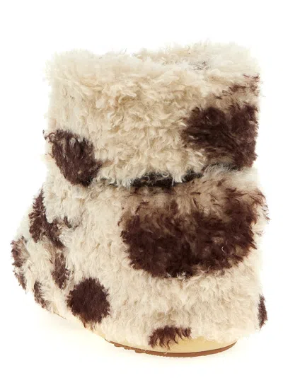Moon Boot 'icon Low Curly Light' Ankle Boots In Multi