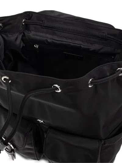 Tory Burch Functional Nylon Backpack With Multiple Pockets In Black