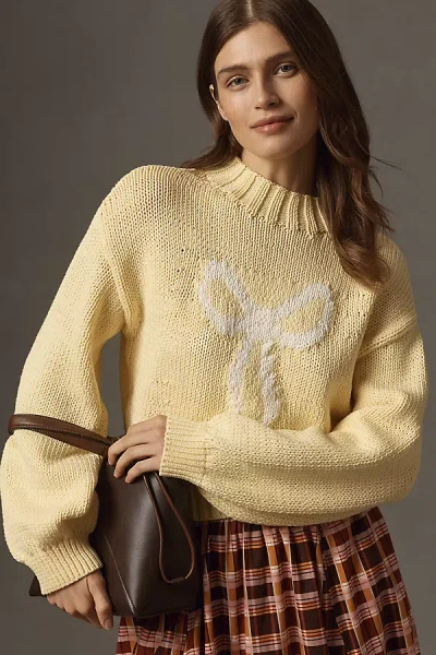 Anthropologie The Pippa Mock-neck Sweater By Maeve: Icon Edition In Neutral