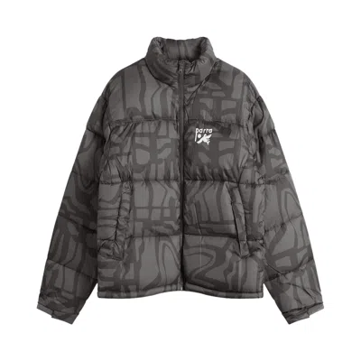 Pre-owned Parra Broken Ftp Puffer Jacket 'black' | Men's Size Xl