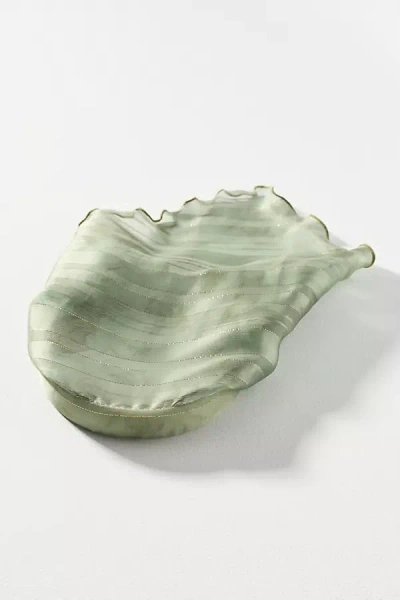 By Anthropologie Floral Hair Scarf In Green