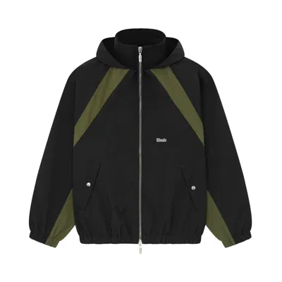 Pre-owned Rhude Aerial Track Jacket 'black' | Green | Men's Size M